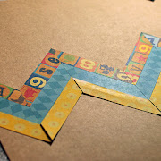 And here is my finished layout with the patterned chevron stripes! (chevron step )