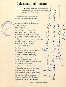 Poema - Salamanca, mi ventura