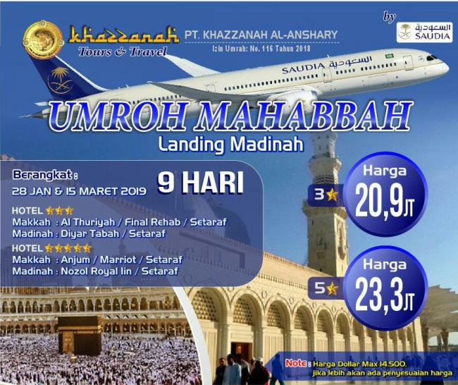 paket umroh maret 2019