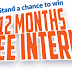 STAND A CHANCE TO WIN 12MONTHS FREE INTERNET | VALID UNTILL  01 OCTOBER 2019 - 30 NOVEMBER 2019 