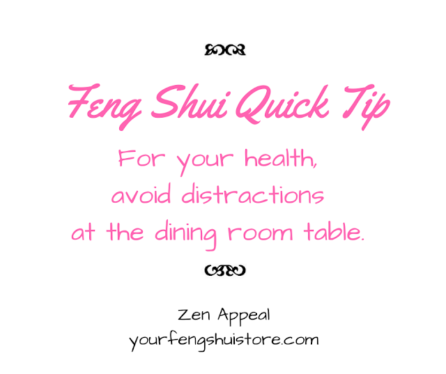 FENG SHUI QUICK TIP