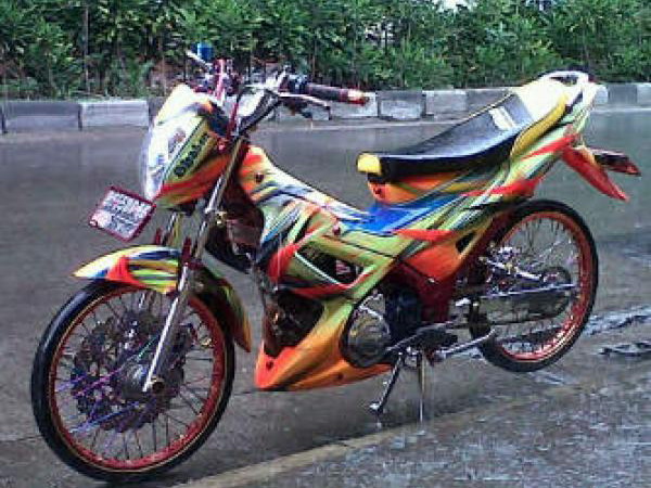 Motor Drag Satria Fu Air Brush  Automotivegarage.org