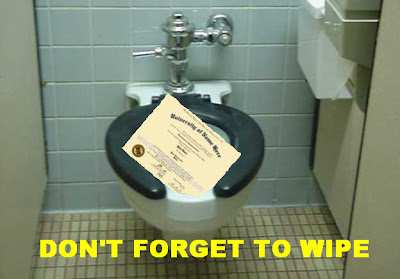 Don't forget to wipe toilet bowl