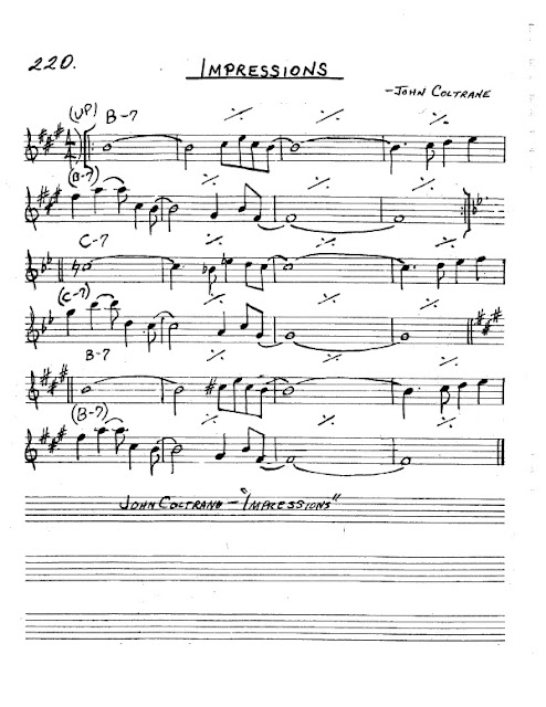 Partitura Saxofón John Coltrane