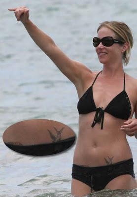 Christina Applegate Tattoos on the lovely celebrity actress