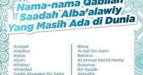Sejarah Keturunan Nabi Muhammad SAW Di Nusantara 