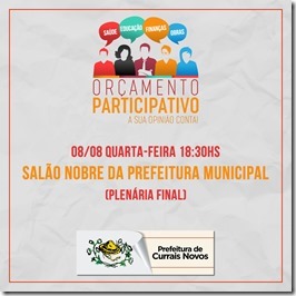 Plenária Final Orçamento Participativo 2019