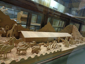 hand carved Noah's ark at Mennonite Heritage and Agricultural Museum