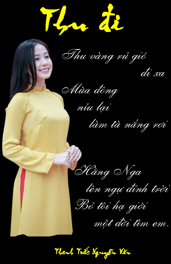 Thơ tranh Thu đi