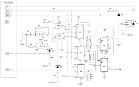 Computer Controlled Frequency Counter/Logic Probe Circuit Diagram