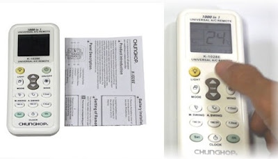 Chunghop K 1028E Universal Remote AC setting first time
