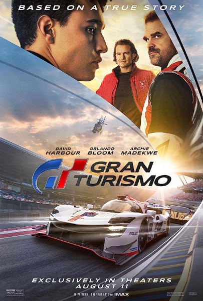 The theatrical poster for GRAN TURISMO.