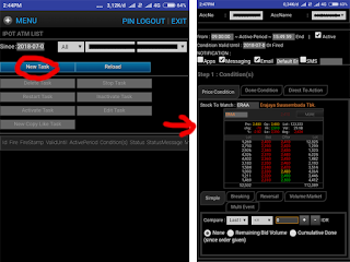 Cara menggunakan stoploss atau cutloss di ipot android