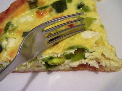  Quiche with feta cheese and leek