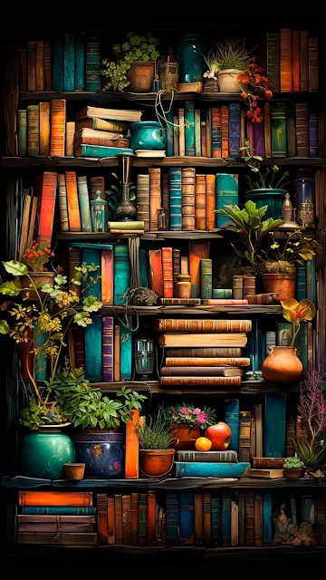 Phone Wallpaper: Books, Book Art, Book Lovers, Nature
