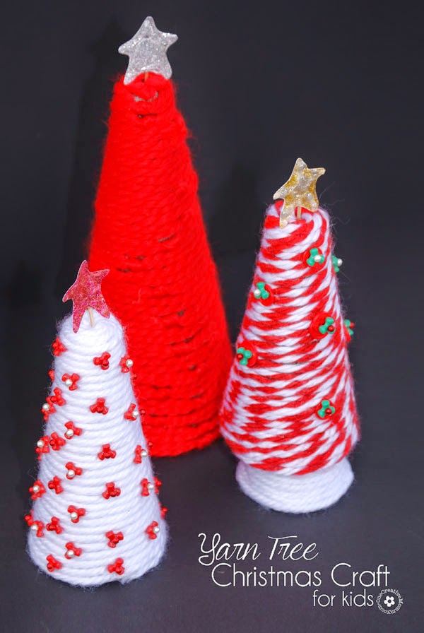 christmas-craft-kids yard tree