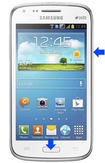 samsung galaxy core screenshot