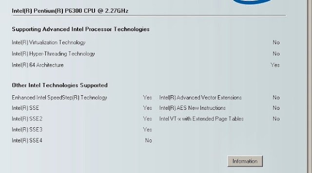 Intel Procesor Identification Untility