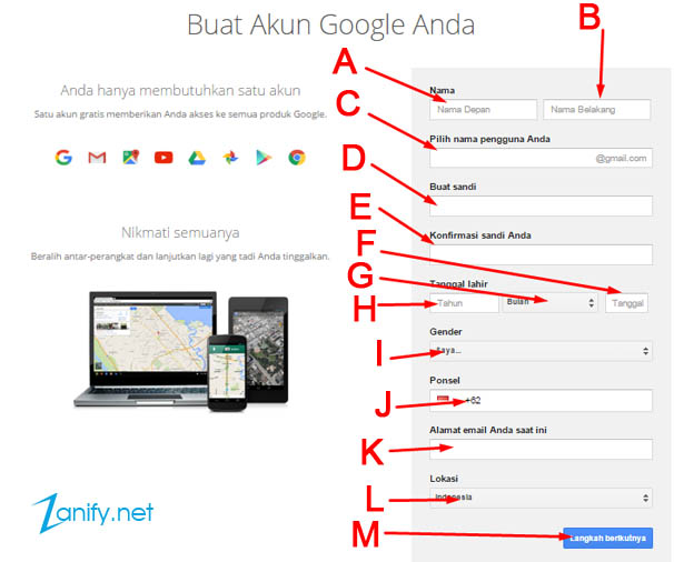 Cara Membuat Akun Email di Gmail