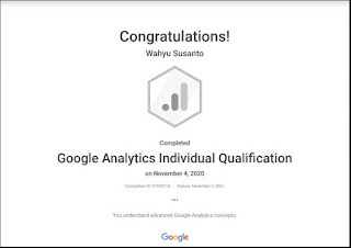 Sertifikat Google Analytics