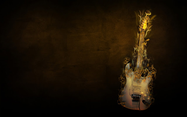 guitars wallpaper. Guitar Wallpaper - Flaming