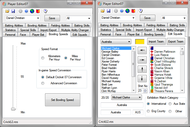 Image result for player editor for cricket 07