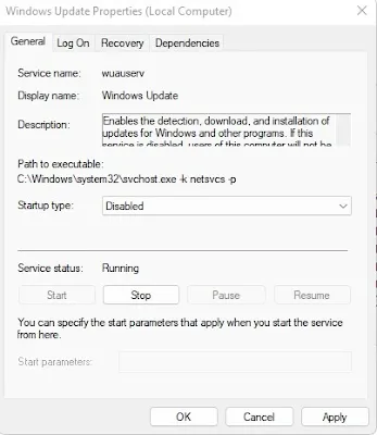 Cara Mematikan Update Windows 11