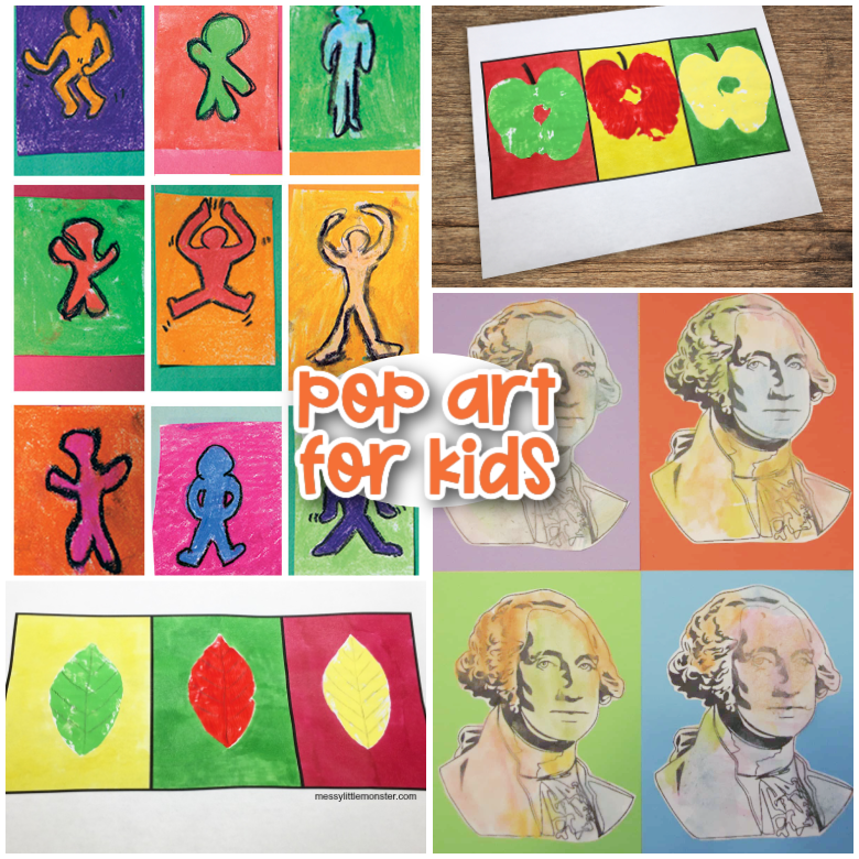 Easy Pop Art Projects for Kids - 26+ pop art ideas! - Messy Little