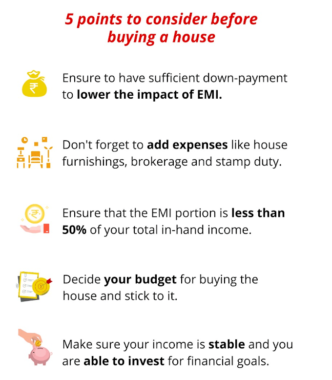  5 points to consider before buying a house