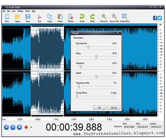 Records audio DJ Audio Editor اضافة المؤثرات  ملفات صوتية mp3  تسجيل الصوت بجودة عالية في الميكروفون