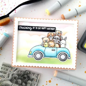 Sunny Studio Stamps: Cruising Critters Customer Card by Ashley Ebben