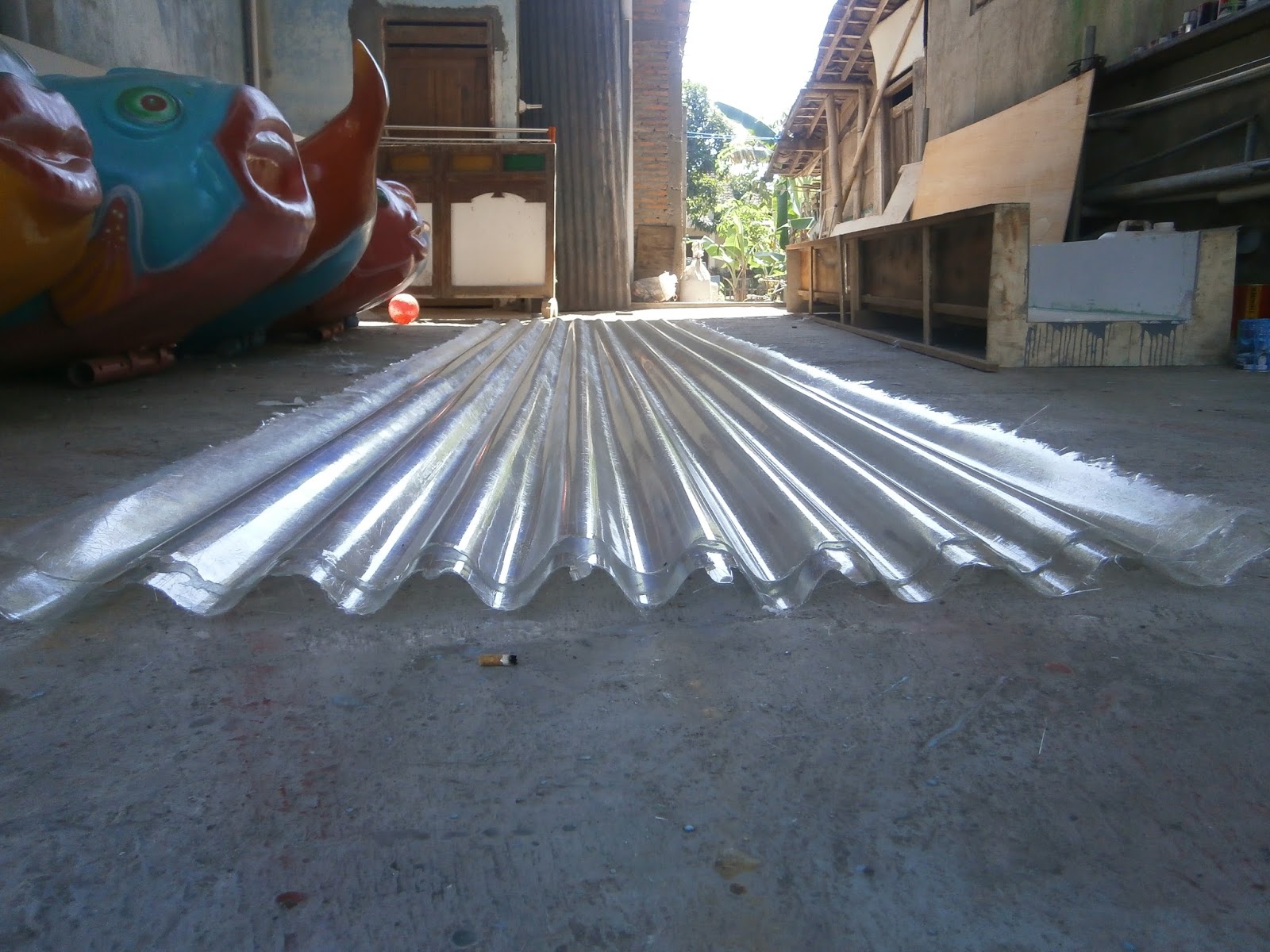 produsen atap  fiber  murah kerajinan fiberglass  