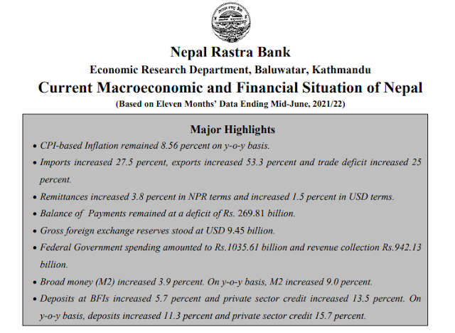 Macroeconomic Indicators of Nepal - Upto Jestha 2079