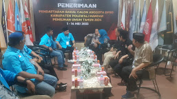 Partai Gelora Penutup Daftarkan Bacaleg ke KPUD Polman