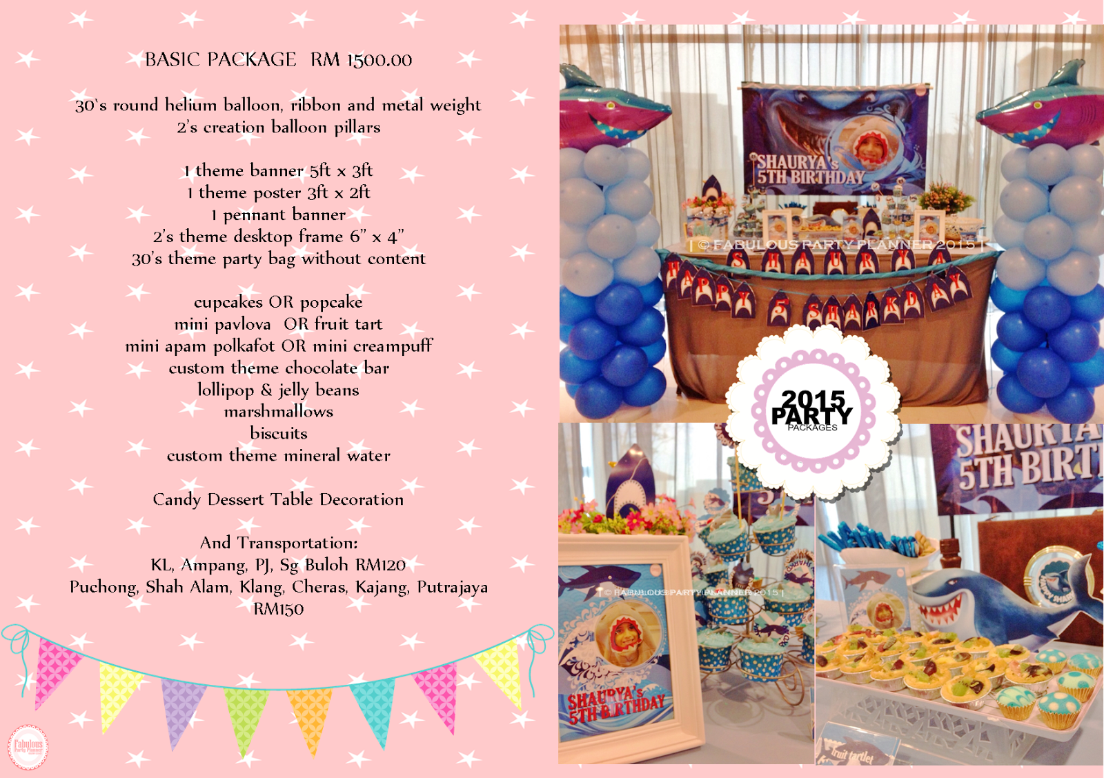  Birthday  Party  Packages 