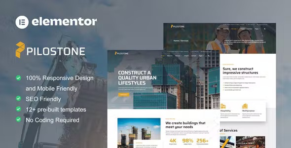 Best Construction & Building Service Elementor Template Kit