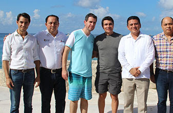 Fredy Marrufo se reúne con el director de la Conade, Alfredo Castillo para consolidar a Cozumel como “Isla del Deporte”