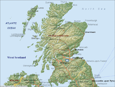 Scotland Map Regional Political