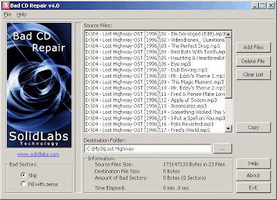 Bad CD Repair Pro - Allows to Copy Files From Bad CD or HDD