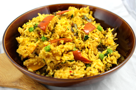 Indian Rice with Roasted Pumpkin