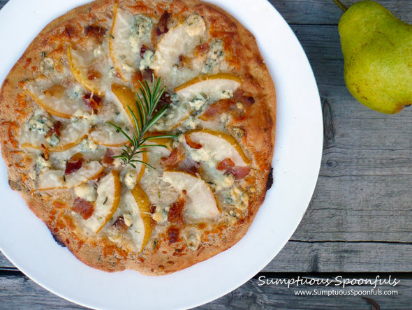 http://www.sumptuousspoonfuls.com/pear-bacon-blue-cheese-pizza/