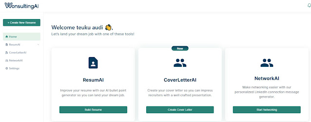 WonsultingAI The Best AI Resume Tool for Jobseeker