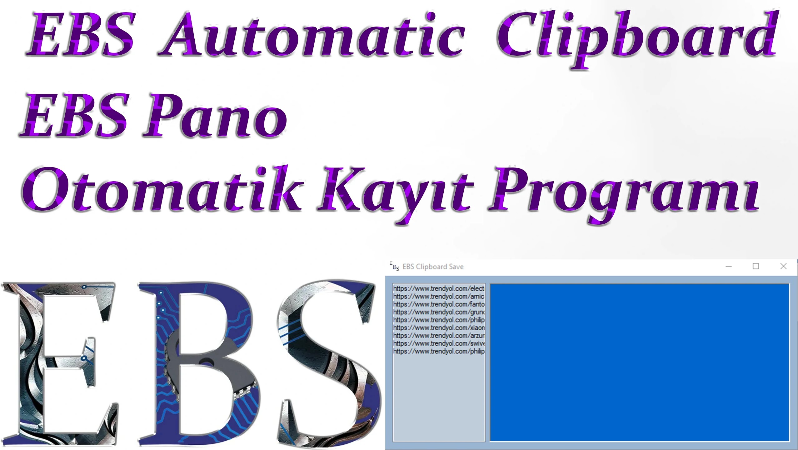 EBS Pano Otomatik Kayıt Programı | EBS  Automatic  Clipboard