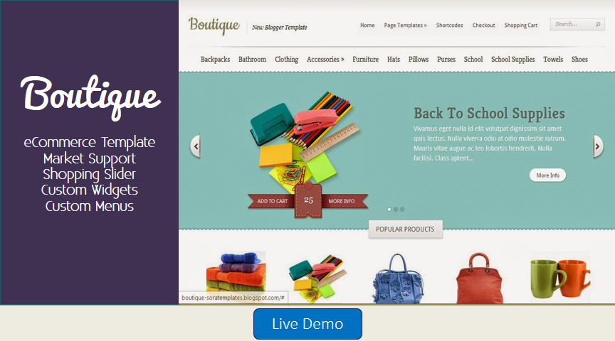 Boutique Blogger Template