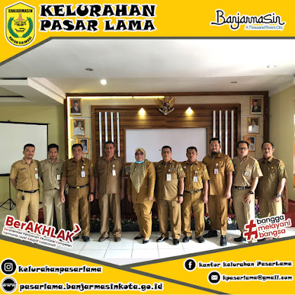 Kasi Trantib Bpk Salamin,SH menghadiri Rapat Koordinasi Upaya Penyelenggaraan Ketertiban-Ketertiban Kecamatan Banjarmasin Tengah di Aula Kecamatan Banjarmasin Tengah