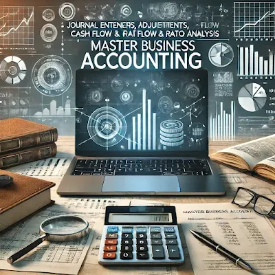 &qoute;Learn accounting step-by-step with 50 transactions, journal entries, ledgers, trial balance, financial statements, cash flow, fund flow & ratio analys&qoute;