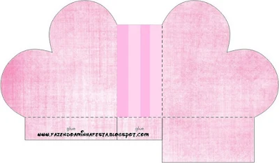 Pink Stripes Heart Shaped Open Box,