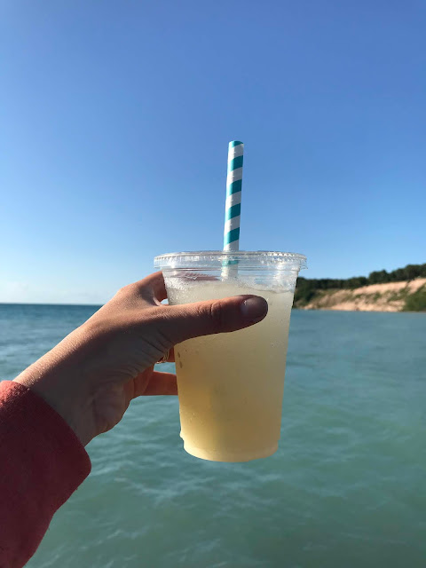 Frozen Lemonade from The Cool Spot in Frankfort Michigan