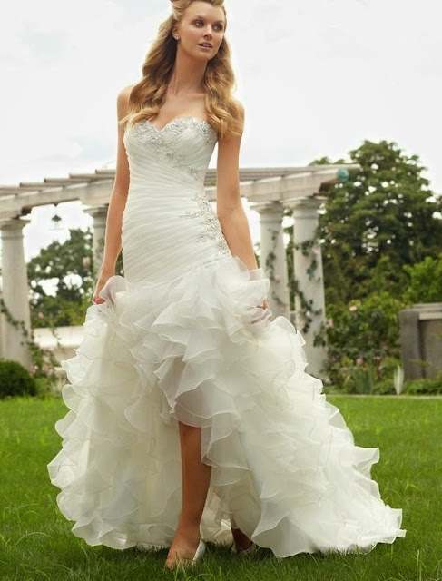 hi-lo wedding dress