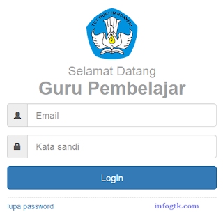  Untuk mendaftar atau pendaftaran dalam rangka mendapat akun guru pembelajar Login SIM PKB 2018